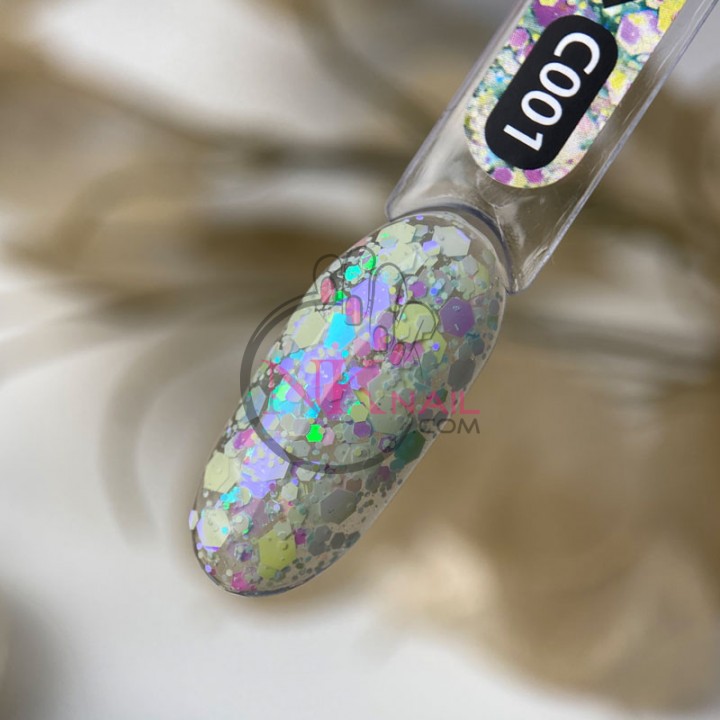 Гель-лак ART Confetti №001, 6 мл TPO free